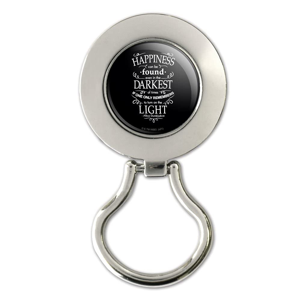 Harry Potter Happiness Quote Magnetic Metal Eyeglass ID Badge Holder