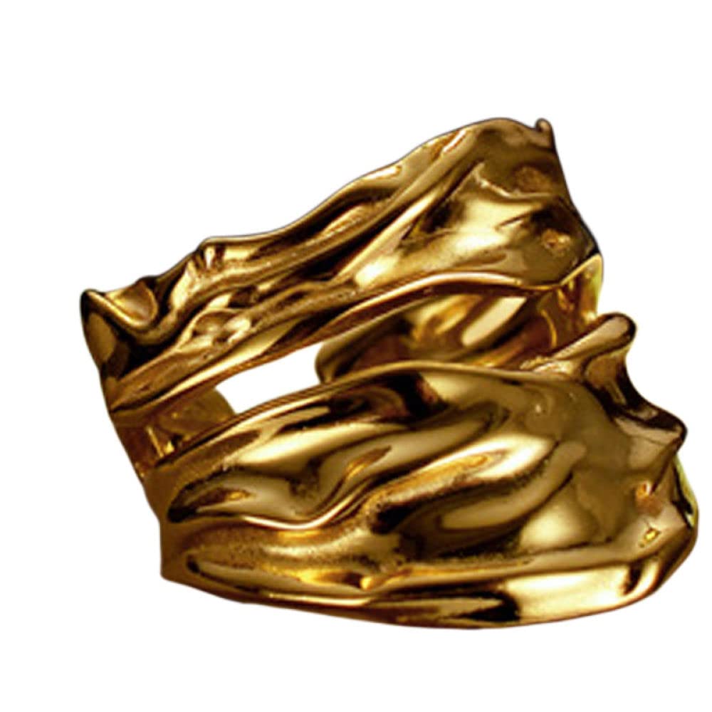 Anello In Argento 925 Da Donna,Anelli Regolabili Per Donna Origami Texture Lucido Argento Sterling 925 Doppio Strato Semplici Anelli Eternity Fedi Nuziali Placcate Oro Anelli Promessi Per Ragazze Si