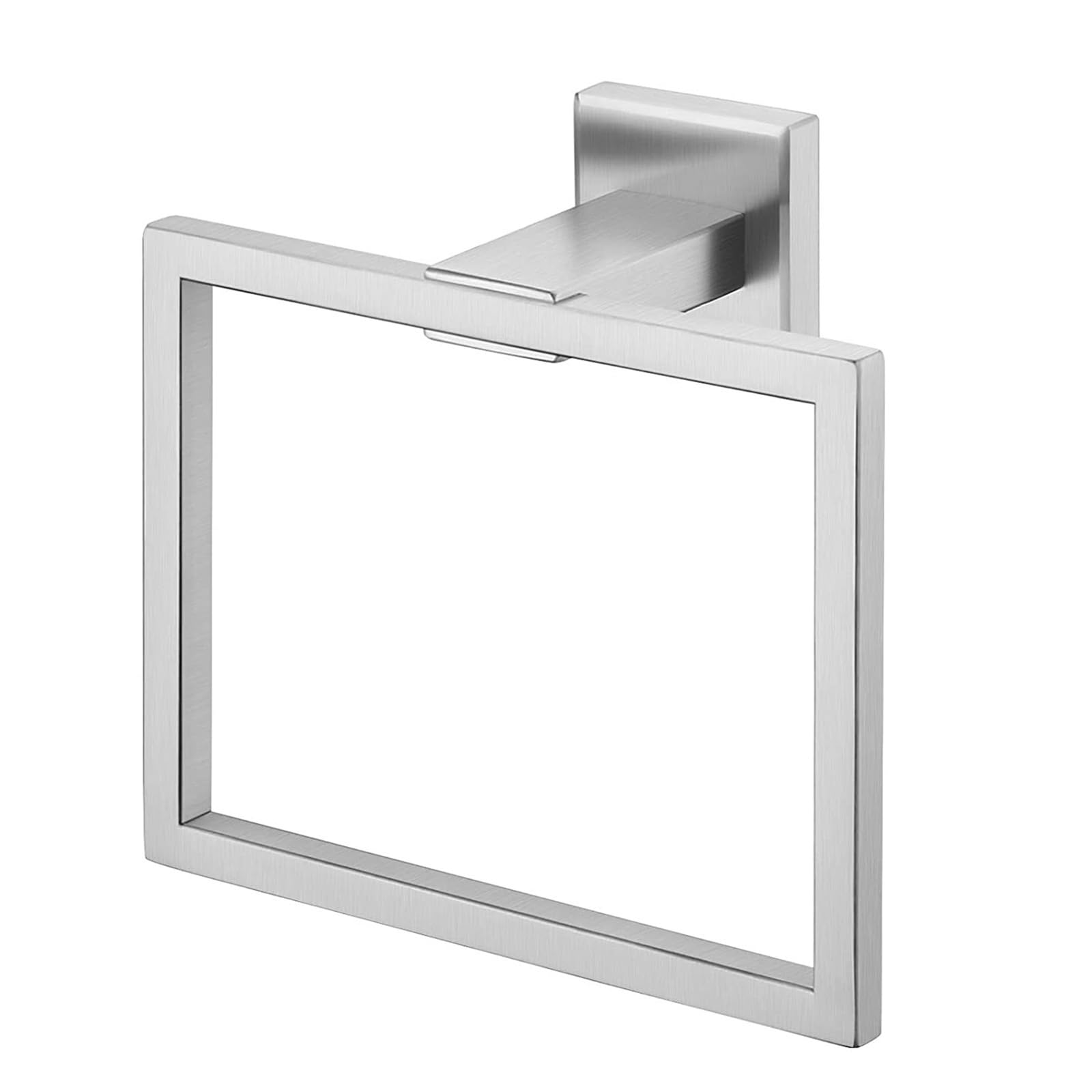Towel Wall Mounted Square Style Stainless Steel Bath Towel Holder Rack Towel Hanger For Kitchen Hotels Bathroom Toilet(BRUSHED)