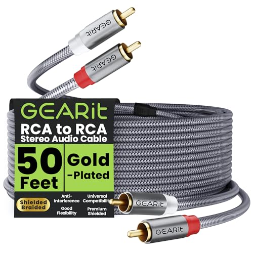 GEARit 50ft RCA Cable