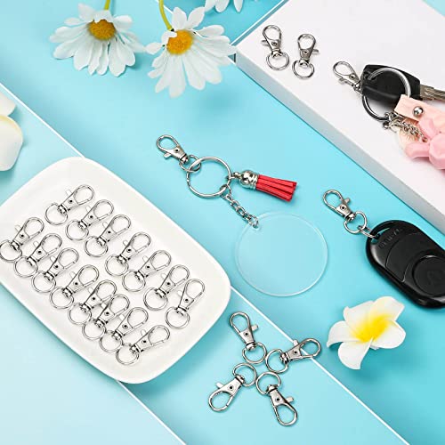 image for anezus Keychain Hook Clip, 50Pcs Swivel Snap Hook Lobster Claw Clasp S