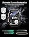 ESR Armorite Screen Protector for Apple Watch Ultra 3 2025 /Ultra 2 /Ultra (49 mm), Military Grade Protection, Tempered Glass Film with Aluminum Alloy Frame, Anti-Scratch, 2 Pack, Titanium