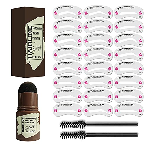 Makeup Eyebrow Stamp Kit for Woman, Waterproof Brow Stamp and Shaping Kit Eyebrow Definer for Women Eyebrow Makeup Kit