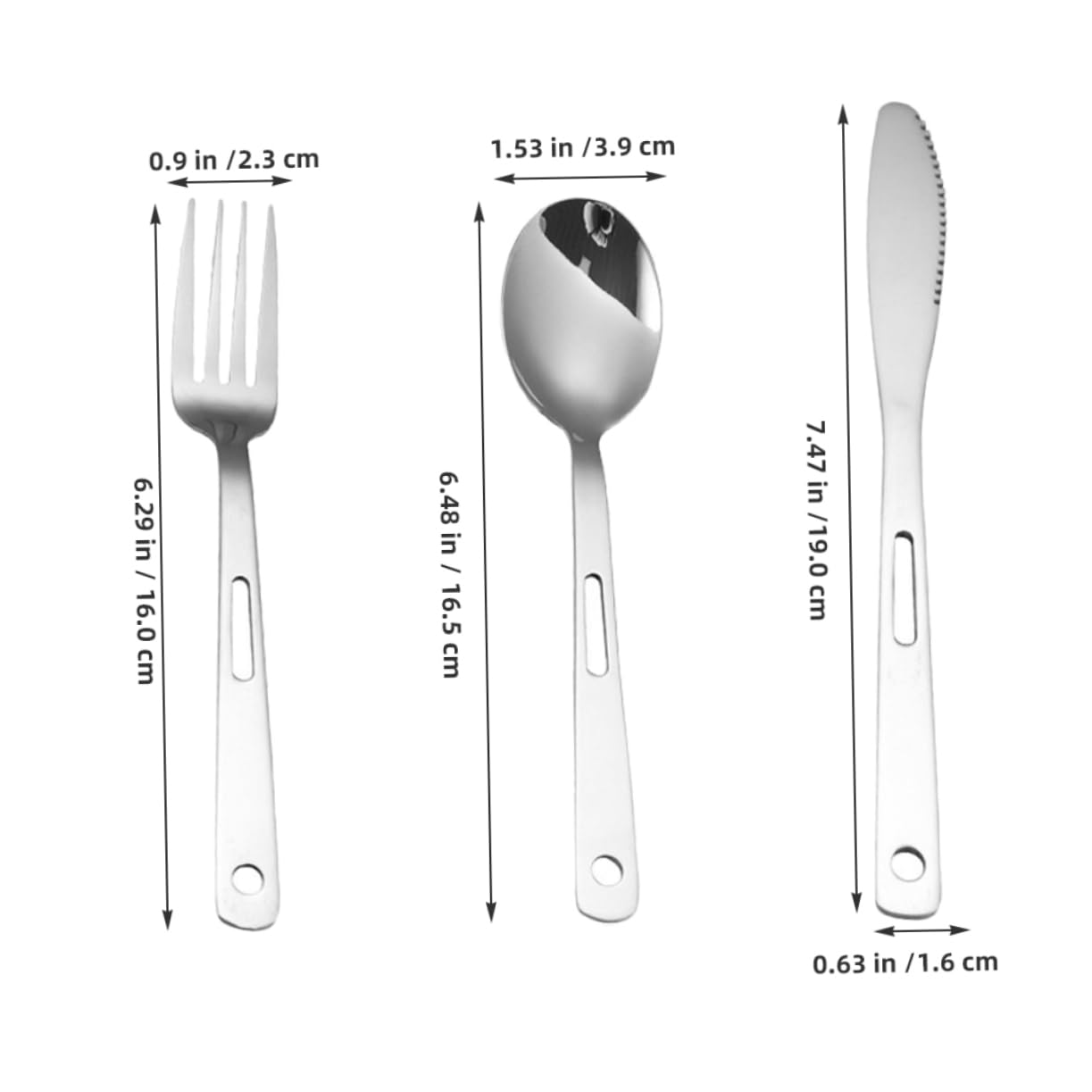 ifundom Posate in Acciaio Inox Per Campeggio Utensili Da Viaggio Leggeri e Compatti Forchette Coltelli e Cucchiai Portatili Per Picnic e Barbecue All Aperto