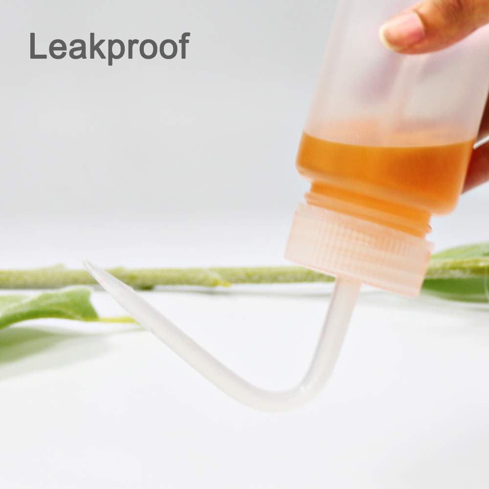 ULAB Juego de botellas de lavado científica, 1 de cada una para botellas de lavado de seguridad de autoventilación de agua destilada y acetona, vol.500 ml, material LDPE, 1 botella de lavado general