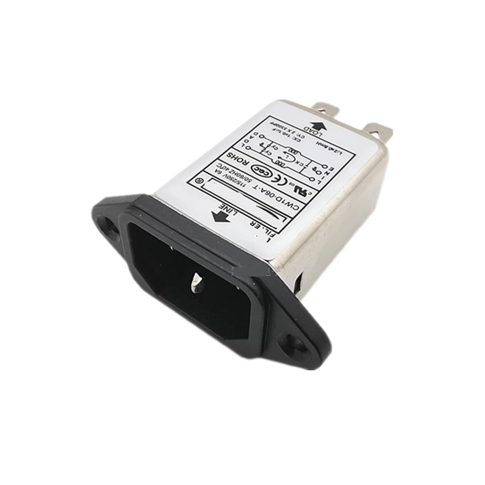 Filtro de alimentación para Enchufe 220V monofásico CW1D