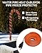 QWORK Pipe Heating Cable for Water Pipe Freeze Protection - 9.8 Feet x 0.6 in, Water Line Heat Tape,Thermostatic at 158°F, 4 W/Ft, 120V, for Indoor & Outdoor Use, Work with Metal and Plastic Pipes