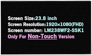 BTSELSS 23.8" Screen Replacement LM238WF2-SSK1 LM238WF2(SS)(K1) MV238FHM-N20 M238HCA-L3B for Lenovo 520-24ICB FHD 1080P 30PIN LCD Display Panel (Only for Non-Touch Version)