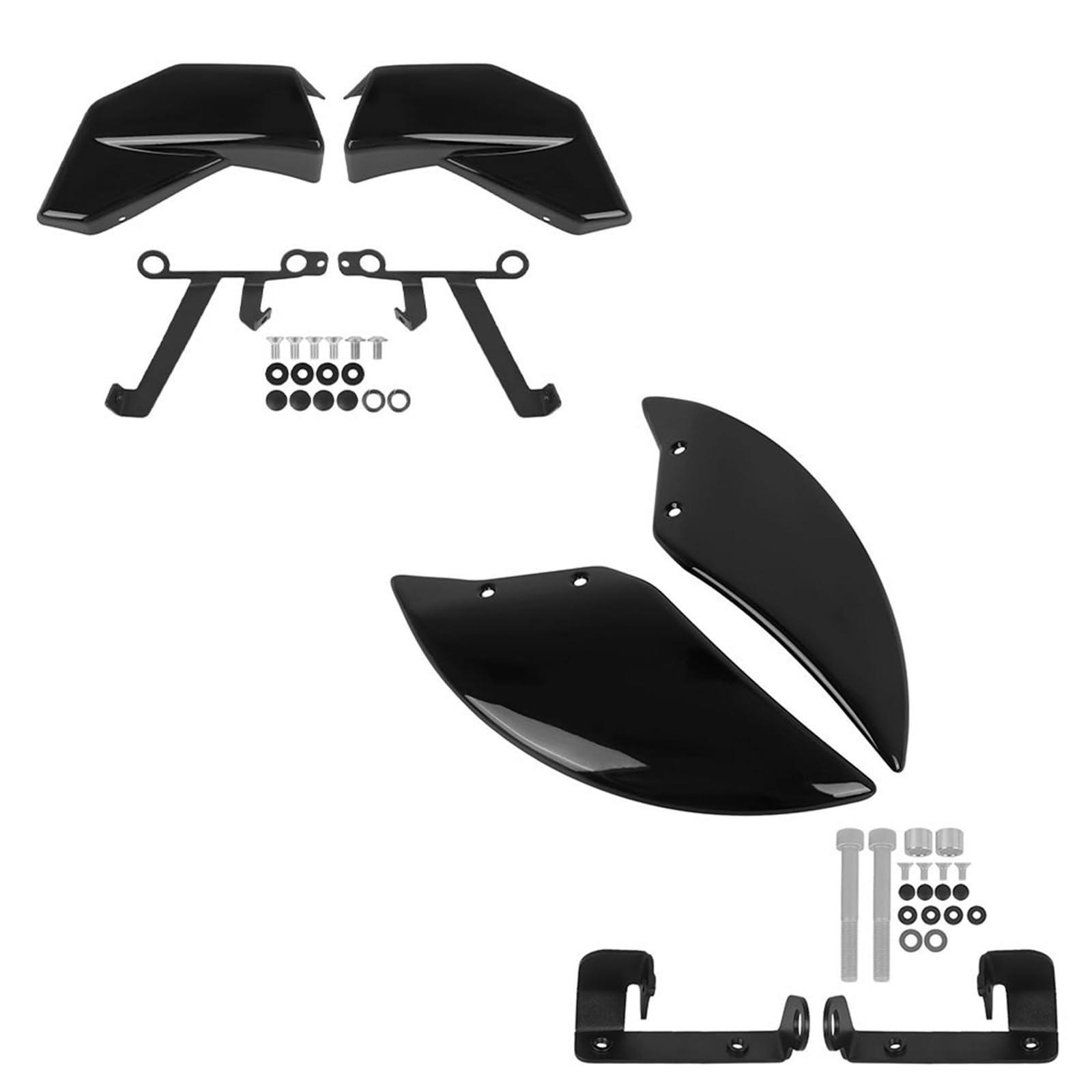 Conducto de aire Conducto Aire Freno Delantero Para T-MAX560 XP560E XP560 E | Kit de refrigeración de pinza de freno, conductos de aire, enfriador de disco delantero de motocicleta(Gloss black)