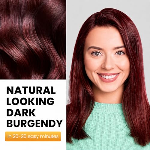 Image of KAISASA Hair Dye Shampoo 3 in 1, Hair Color Shampoo for Women and Men, Hair Dye to Gray Hair, Shampoos for Hair Coverage 500ml (Dark Burgundy)