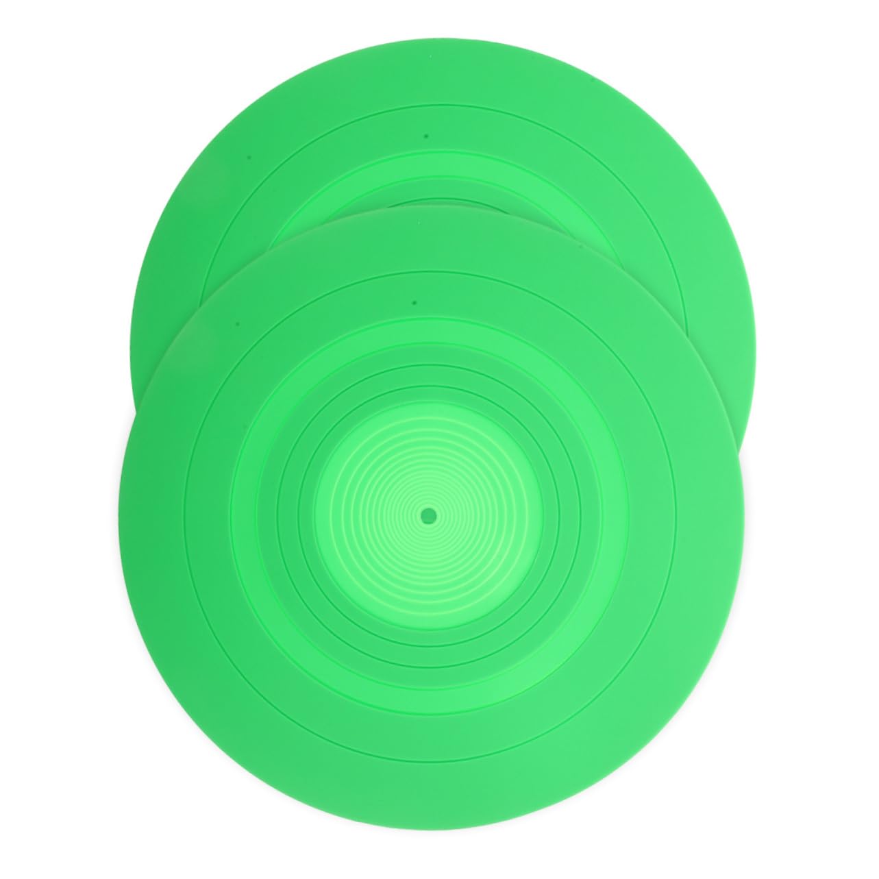 2stücke Plattentellermatte aus Silikon Ersatz-slipmats für Vinyl-plattenspieler Antistatische Plattenspieler-zubehörmatte Schallplatten-schutzauflage