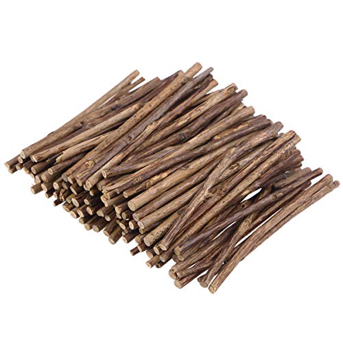 Cabilock 100pcs DIY Natural Driftwood Branches Wood Driftwood Pieces Fish Tank Ornament Aquariums Decorative Twigs for Home Shop 0.3-0.5cm