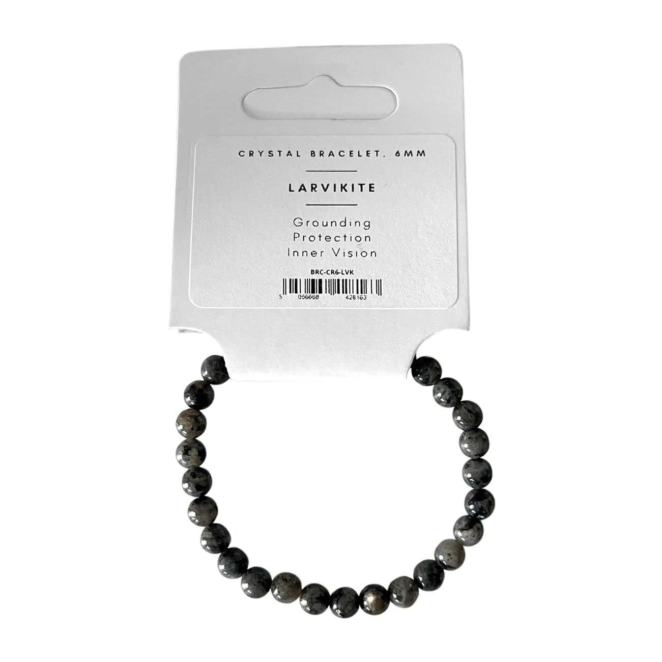 VIE Crystal Bracelet, 6mm, Larvikite