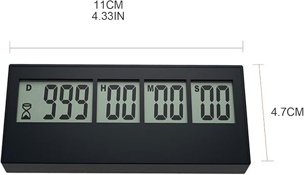 Day Digital Timer Countdown Clock LCD Event Reminder Countdown Timer Clock Digital Kitchen Timer for Learning Day Countdown Timer