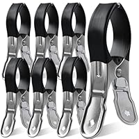 KEYBOO Large Beach Towel Clips for Sun Loungers, 6 Pcs Stainless Steel Sunbed Towel Pegs Beach Towel Clips, Pegs for Washing Line Laundry Pegs for Beach Chairs Pool Chairs Heavy Clothing