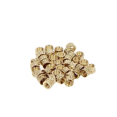 Tuercas moleteadas de rosca hembra M3x3mm, 200 piezas Hx4mm OD latón roscado inserción tuercas de inserción hidráulica soldada junta junta surtido