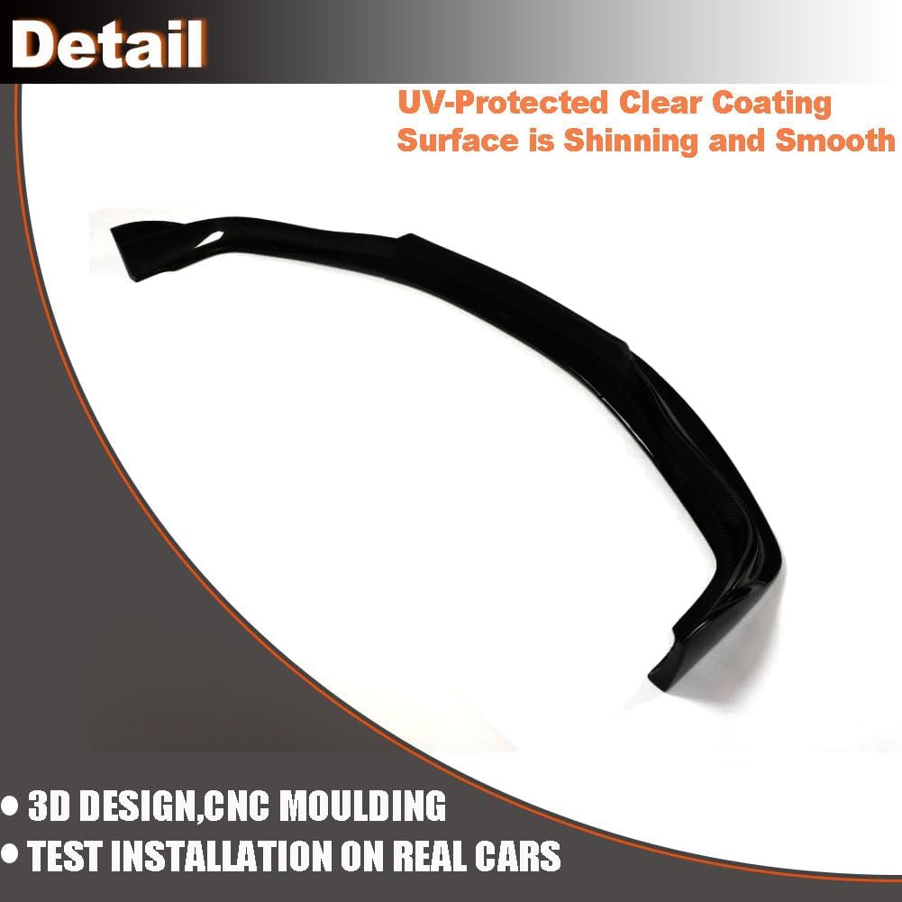 Matte Black Front Bumper Lip for Infiniti G37 Coupe 2009-2013 Fiberglass Non-IPL Front Spoiler Splitter Protector Factory Outlet(3pcs/Set)
