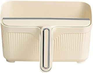 ABOOFAN Kitchen Cleaning Set with Mini Squeegee and Waste Bin Versatile Desktop Cleaner Tool for Home and Office Plastic Trash Can and Storage Basket