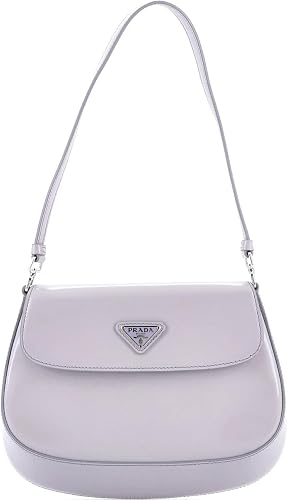 Pre-Loved Cleo Flap Shoulder Bag Spazzolato Leather Small, Purple
