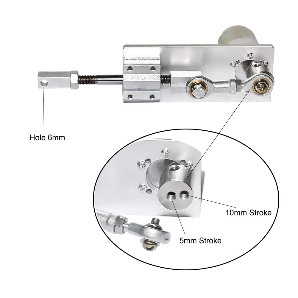 DIY Reciprocating Cycle Linear Actuator with DC Gear Motor 12V Stroke 10mm Adjustable 65rpm Speed Optional for DIY Design
