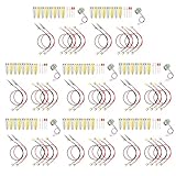 EUDAX Fruit Battery Science Experiment Kit for DIY School Home Teaching Equipment, Orange Lemon Potato Electronic Clock Science Project Kit Physics Educational for Students Teachers (8 Set)