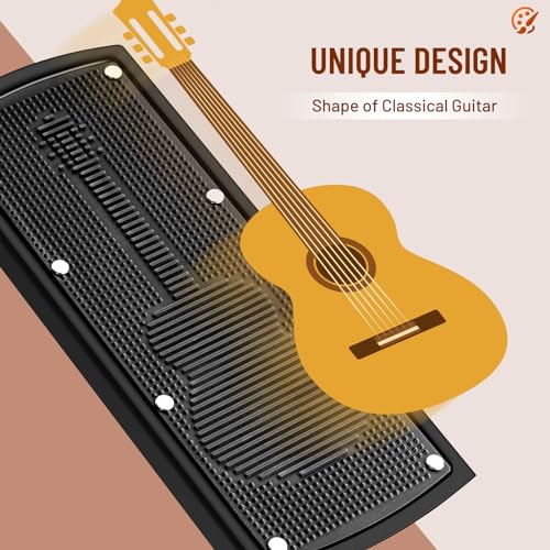 image for CAHAYA Guitar Foot Stool: 6 Position Height Guitar Foot Rest Folding E