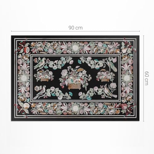 Tapis d'extérieur 60x90 PVC rectangle étanche pour décoration balcon terrasse