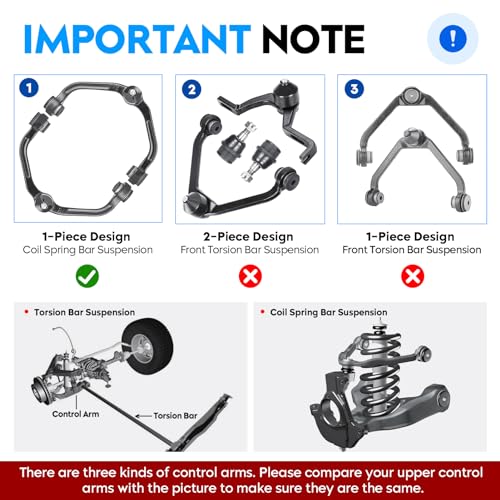 Front Upper Control Arm w/Ball Joint for Ford Ranger 98-11 RWD, Mazda B2300 01-10, B2500 98-01, B3000 98-07, B4000 98-03, 1 Piece Design with Coil Spring Suspension, Suspension Kit K80052 K80054 by Aeagle - Used condition - Image 2