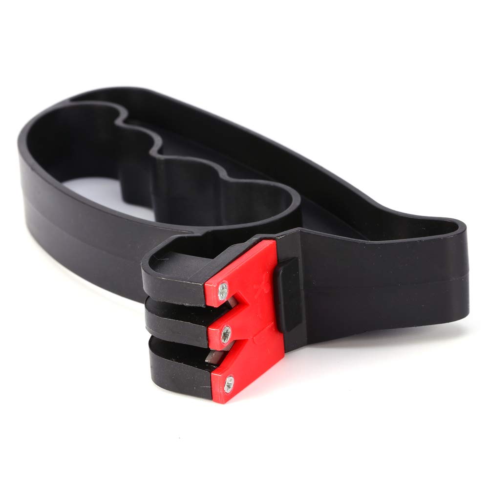 GLOGLOW 2 in 1 Handheld Knife and Scissor Sharpener, Tungsten Carbide, Professional Kitchen Tool, 5.51x2.76x1.02 Inch 2 in 1 Handheld Knife and Scissor Sharpener, Nan Kitchen