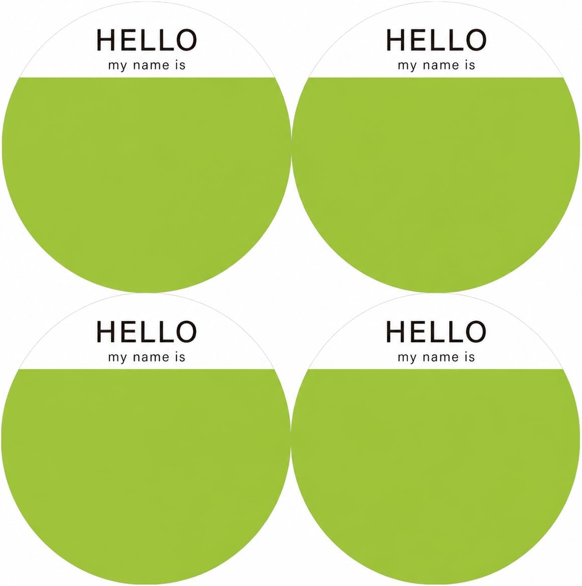 Round Name Stickers for School Activity, Cyan, 80mm