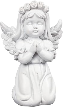 Praying Angel Statue 4.7 Inch Resin Crafts Figurine Home Shelf Decor