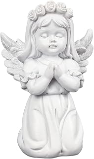 Praying Little Angel Statue - 4.7 Inches Resin Crafts Wings Angel Crafts Decoration for Shelf,Home, Wedding Car Decoration, Offcie Desk