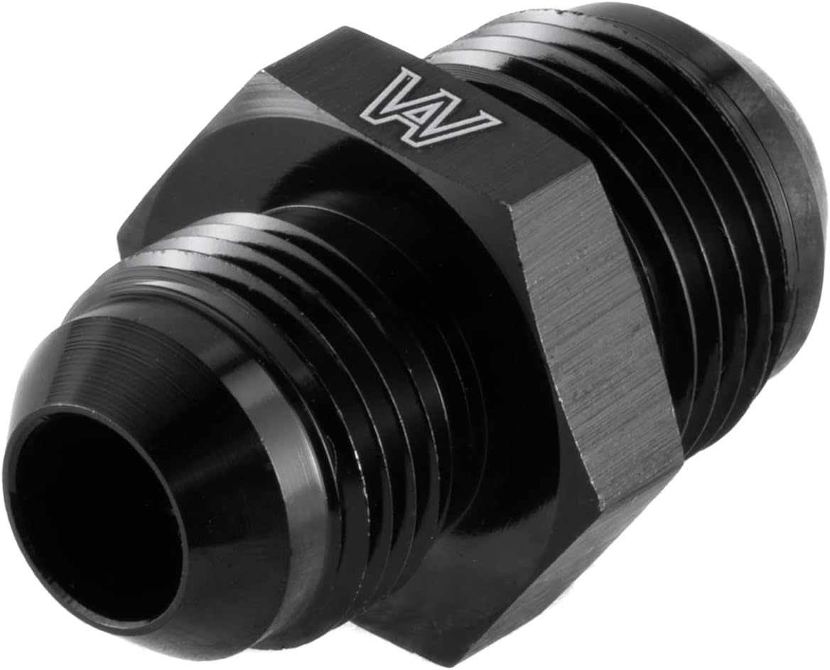 10AN Male to 8AN Male Flare Coupler Straight Fuel Hose Adapter Fitting Aluminum