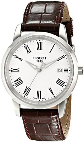 Tissot Men's T0334101601300 T-Classic Dream White Dial Brown