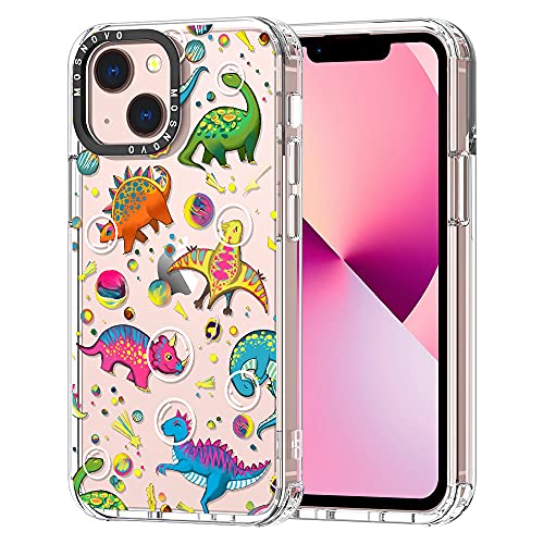 Mosnovo Compatible With Iphone 13 Case, Dinosaur Planet Print For Girl Women Men [ Buffertech™ Impact ] Transparent Tpu Bumper Clear Phone Case Cover Designed For Iphone 13 6.1 Inch #TOP1