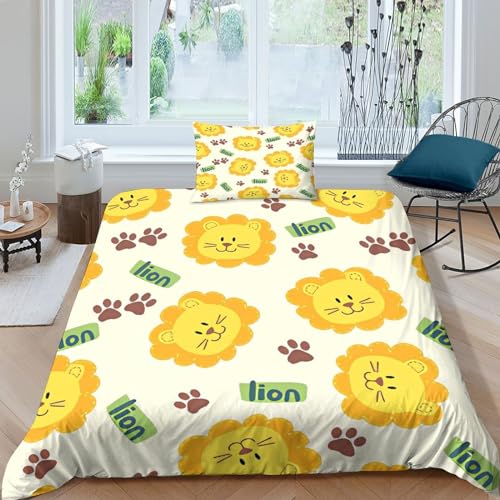 Housse de couette 3D fermeture éclair en microfibre douce et lavable