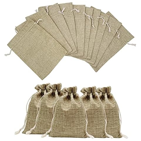 Drawstring Gift Bags, 20 Pcs Easter Egg Bags Fabric Party Candy Burlap Bag,Wrapping Gifts,Giveaways,for Children's Birthday Parties, Wedding, Summer Party,13 * 18CM Cover