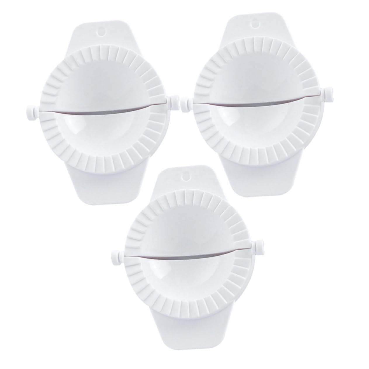 Cabilock 3pcs Manual Dumpling Mold Easy Use Pressing Tool for Homemade Dumplings Non- Handle Kitchen Helper for Family Fun