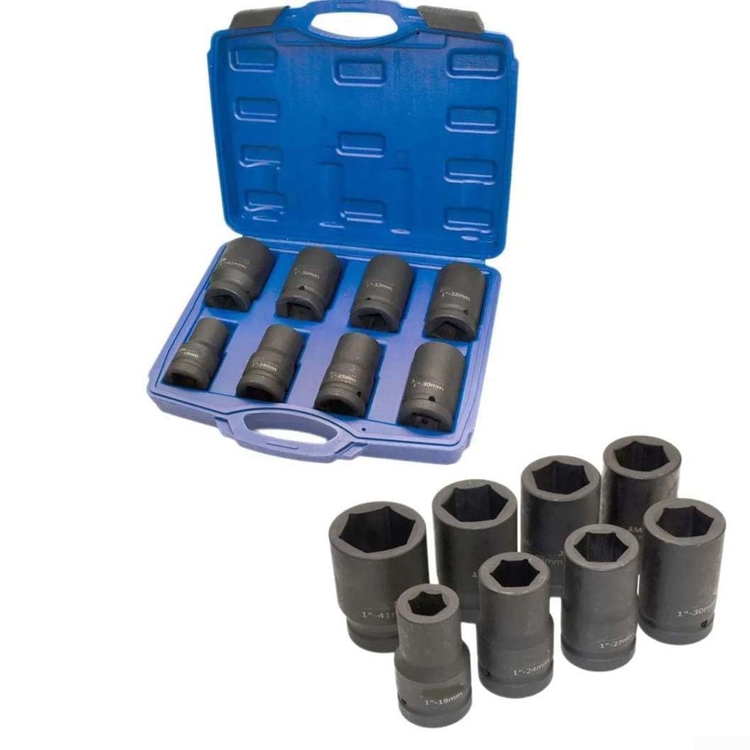Set di 8 bussole protettive per ruote da 19-41 mm a parete sottile per bussole a impatto per cerchi in lega, kit di strumenti per la rimozione di dadi e capocorda in plastica non si rovinano, con