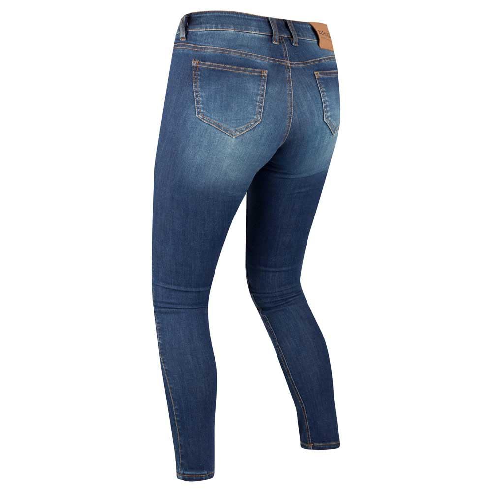Bering Trust Slim Damskie dżinsy motocyklowe, niebiesko dekatyzowany, 46