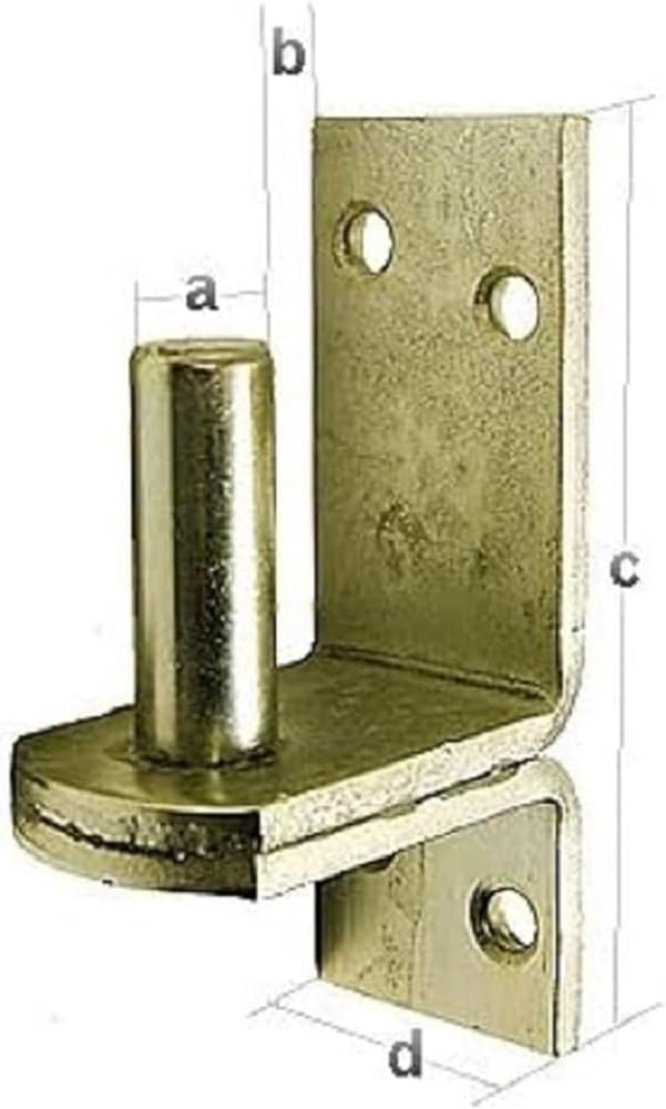 Alberts Golden 311469 Hook On Plate | In Designs With Di Or Dii Hook | Electrogalvanised, Thick-Layer-Passivated | Backset Ø16 Mm | Plate 113 X 40 Mm