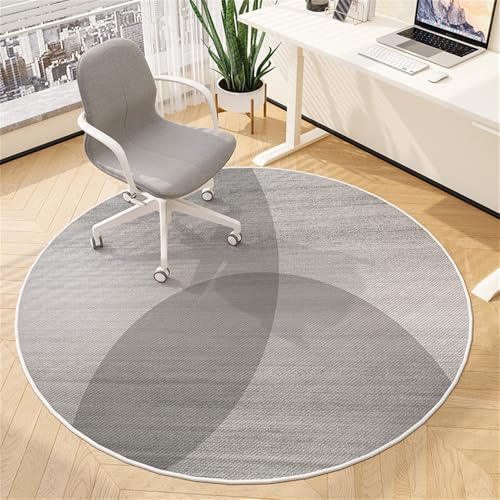 Odot Alfombra para Silla de Escritorio Redonda, Alfombra Protectora Suelo Silla Ruedas Antideslizante Gaming, Tapete de Protección de Oficina, para Parqué Suelos Duros (Minimalismo nórdico 7,100cm)