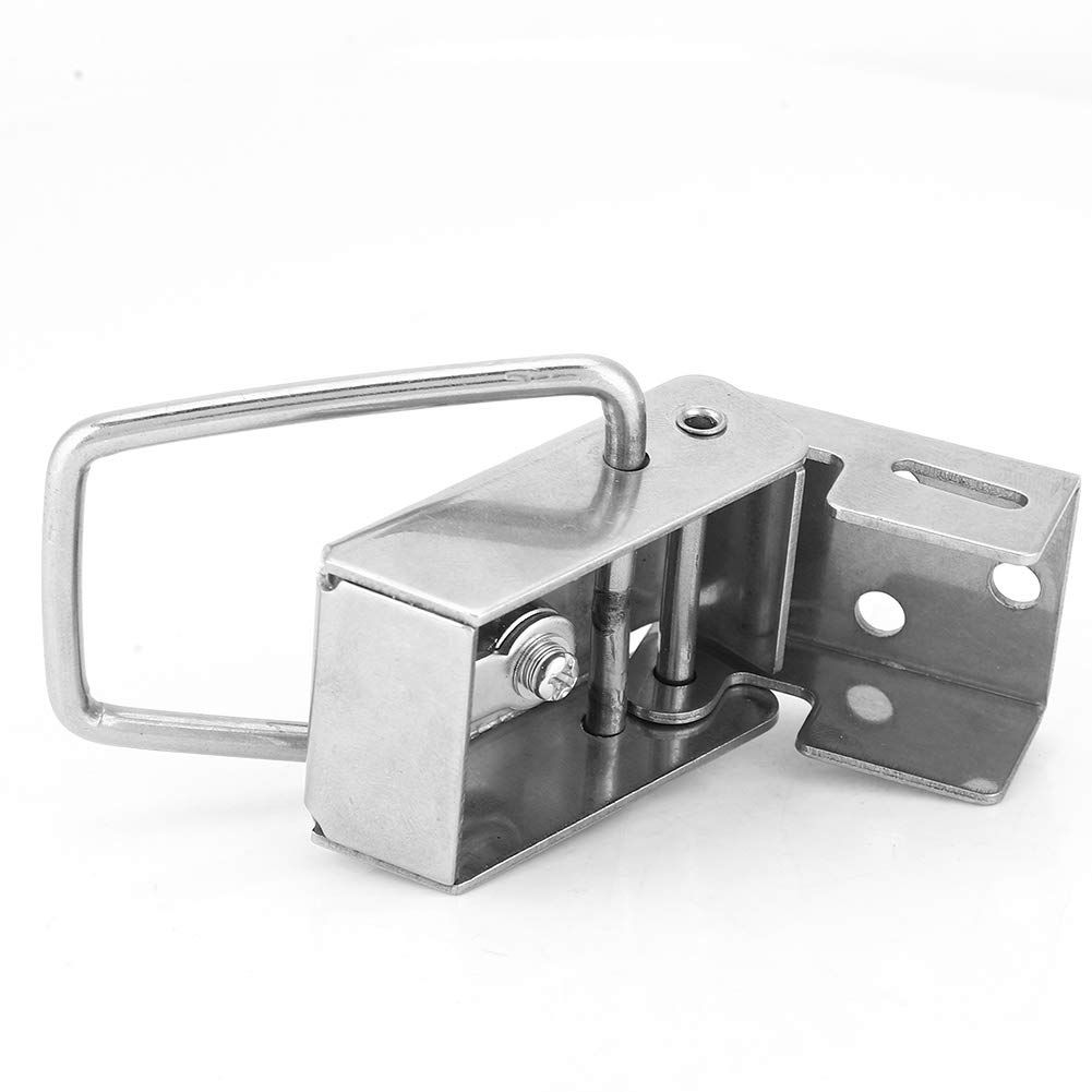 Buckle, Luggage Safety Lock Box Box/Cover Toggle Catch Buckle Clasp Stainless Steel Hasp Tool Box Hasps with 2 Keys (Steel Wire 57mm) (Steel Wire 70mm)