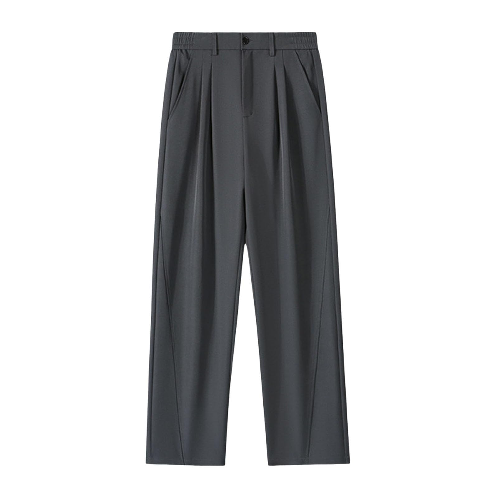 Generisch Pantaloni da uomo casual, pantaloni aderenti con gamba dritta e fodera in pile per le calde giornate invernali. Vestibilità comoda, pantaloni lunghi alla caviglia.