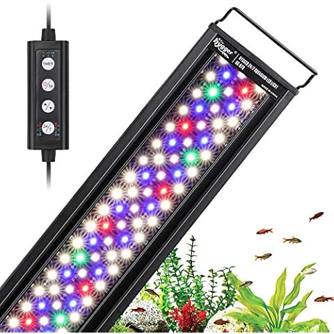 Hygger 42W LED Aquarium Light with Sunrise-Daylight-Moonlight Mode Cover