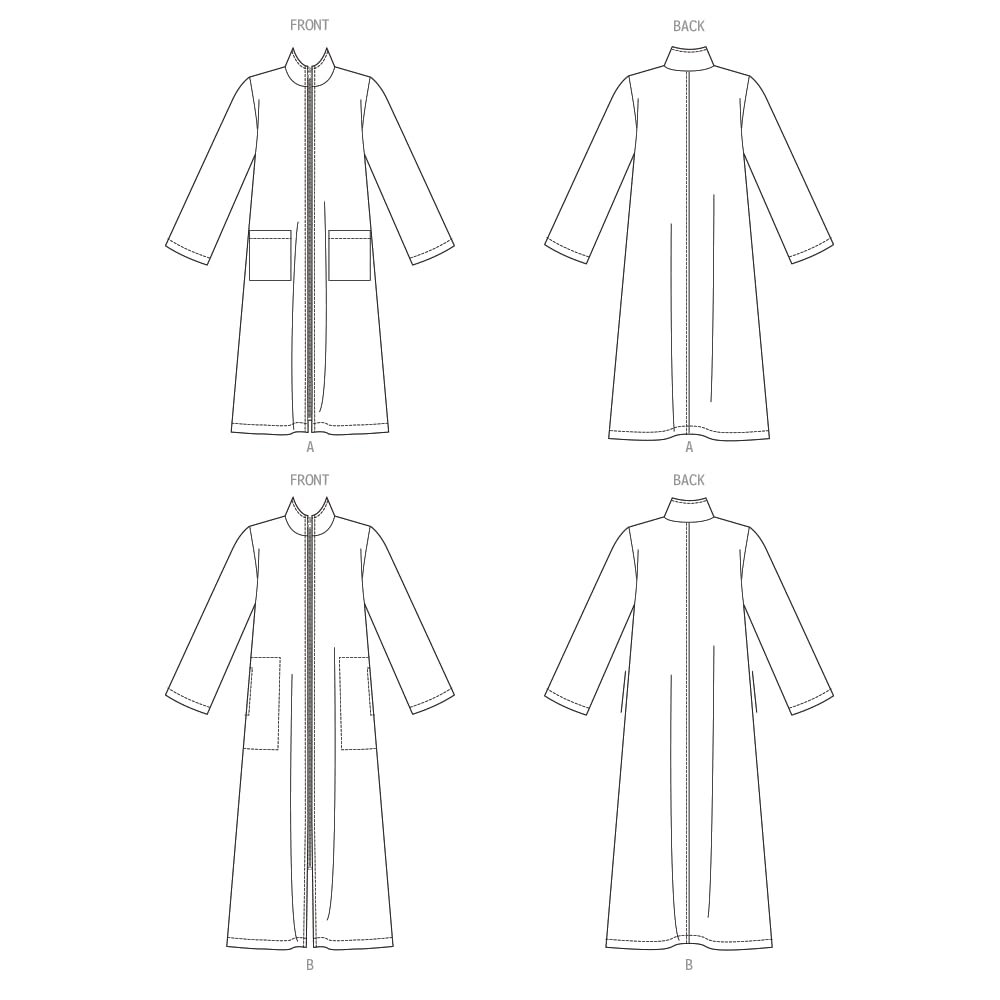 BUTTERICK B6967BB Misses' and Women's Robe BB (1X-5X), Multicolor - Image 3