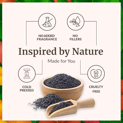 Image of SVA Black Seed Oil Organic - 32 Fl Oz - 100% Natural Cold Pressed Organic Black Seed Oil - for Face, Skin Care, Hair Care, Scalp Massage & Body Massage - Carrier Oil