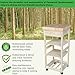 IC International Concepts, Kitchen Trolley, Solid Wood, Real Parawood, 15