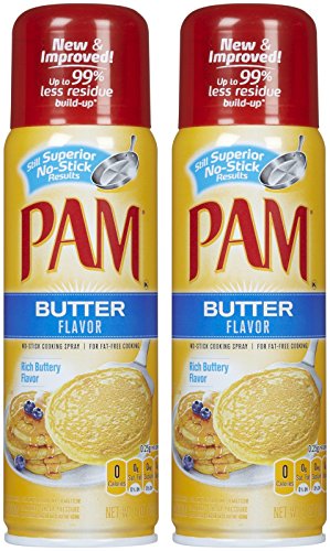 Pam Butter Flavor Cooking Spray-5 Oz-3 Pack