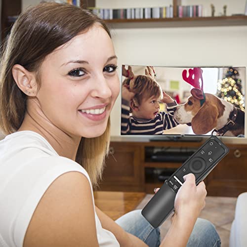 Image of Case Compatible with Samsung Smart TV Remote Controller BN59 Series, Light Weight Silicone Cover Protector Shockproof Anti-Slip Remote Skin Sleeve - Black